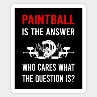 The Answer Paintball Magnet